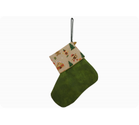 Nikolaussocke Weihnachtslandschaft (grün)