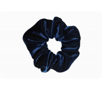 Scrunchie – dunkelblauer Samt