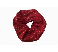 Scrunchie - Rot mit weißen Pünktchen