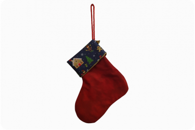 Nikolaussocke Weihnachtslandschaft