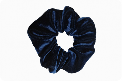 Scrunchie – dunkelblauer Samt