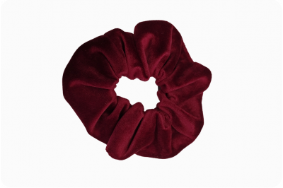 Scrunchie – weinroter Samt