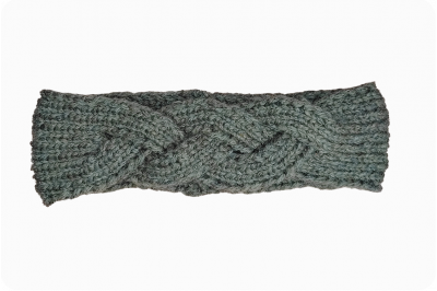 Stirnband Geflochten (braun)