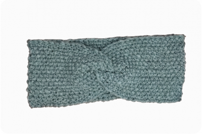 Stirnband Twist (hellgrau)